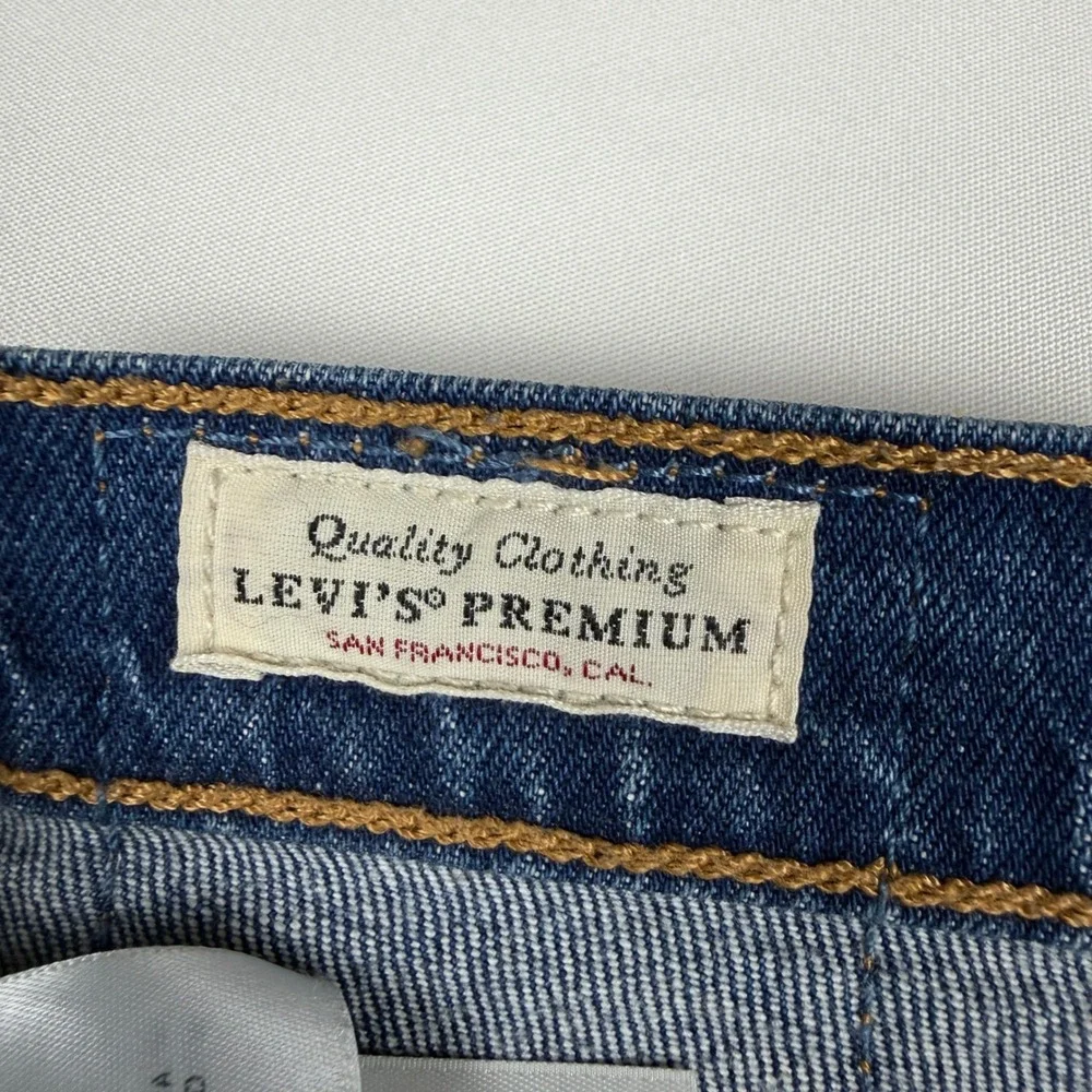 Levis 501‎ Original Fit Straight Leg Blue Denim Button Fly Jeans Mens 29x32